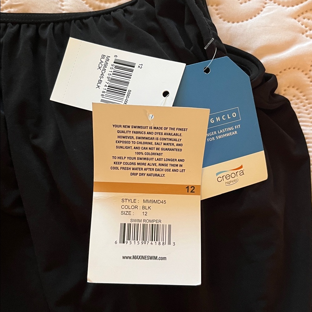 NWT Maxine of Hollywood Swim Romper - Picture 8 of 16